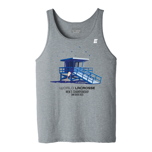 Lifeguard - World Lacrosse - Men's Tank - Grey