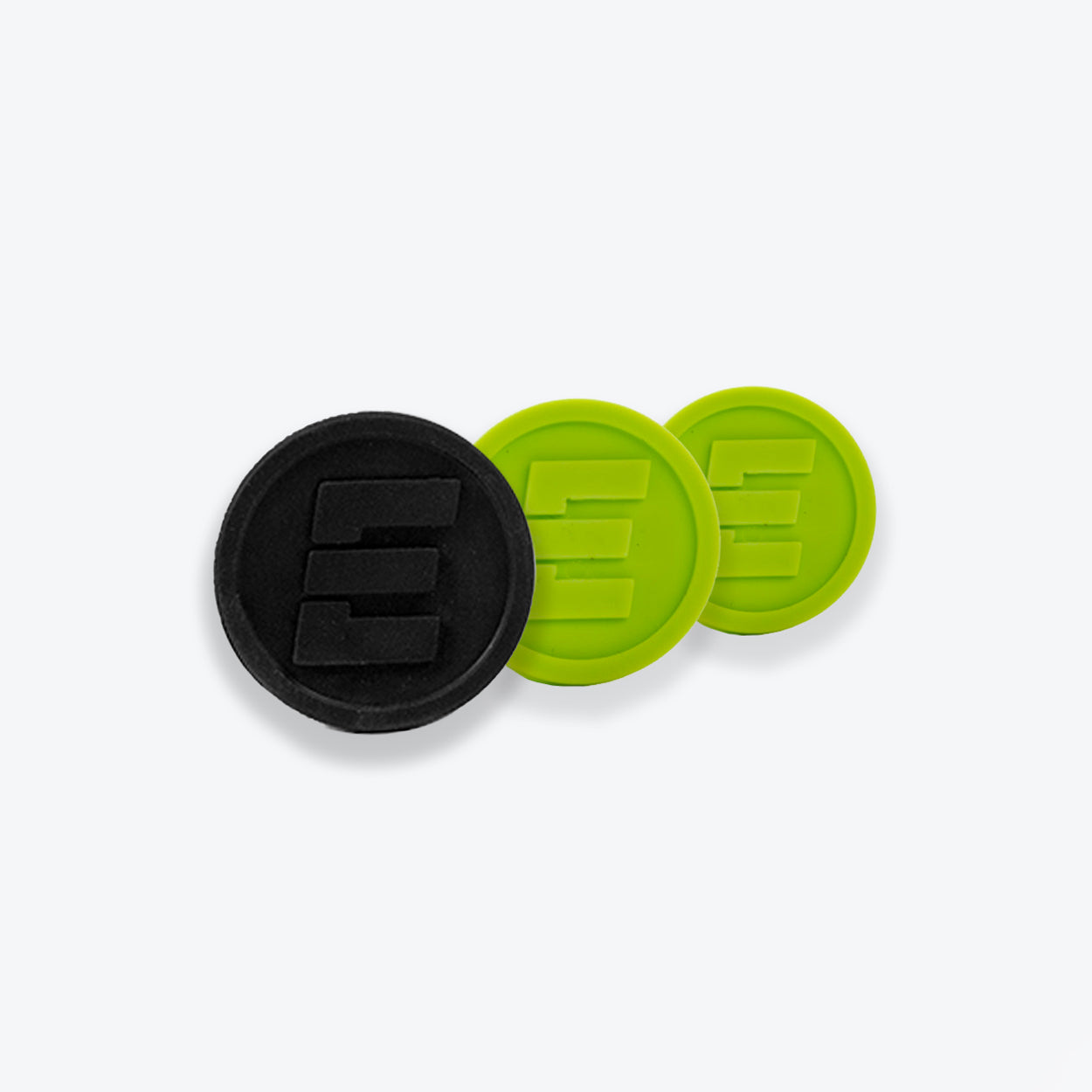 1" Green and Black End Cap 3-Pack
